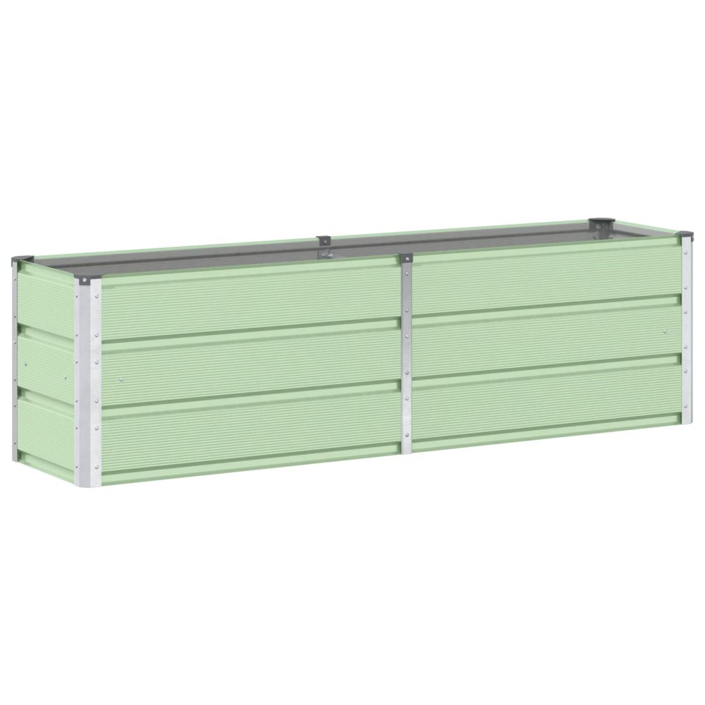 vidaXL Γλάστρα Πράσινο 160 x 40 x 45 cm Ατσάλι