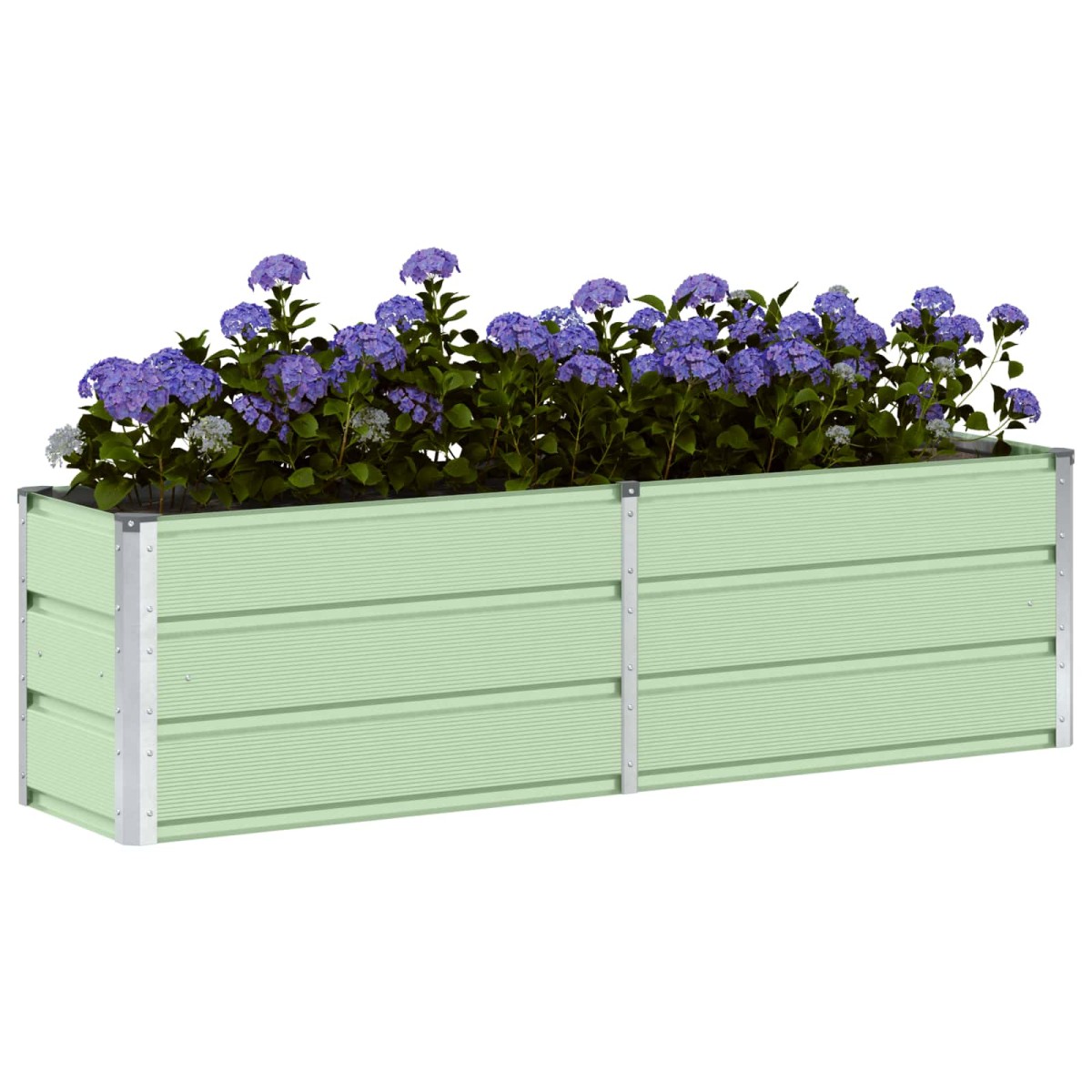 vidaXL Γλάστρα Πράσινο 160 x 40 x 45 cm Ατσάλι