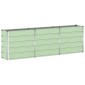 vidaXL Γλάστρα Πράσινο 240 x 40 x 75 εκ. Ατσάλι