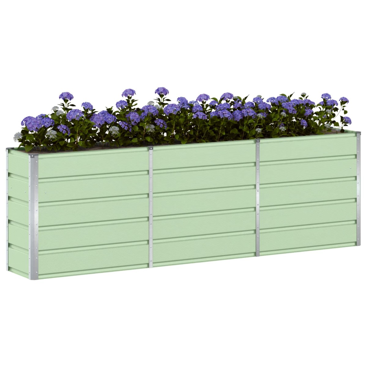 vidaXL Γλάστρα Πράσινο 240 x 40 x 75 εκ. Ατσάλι