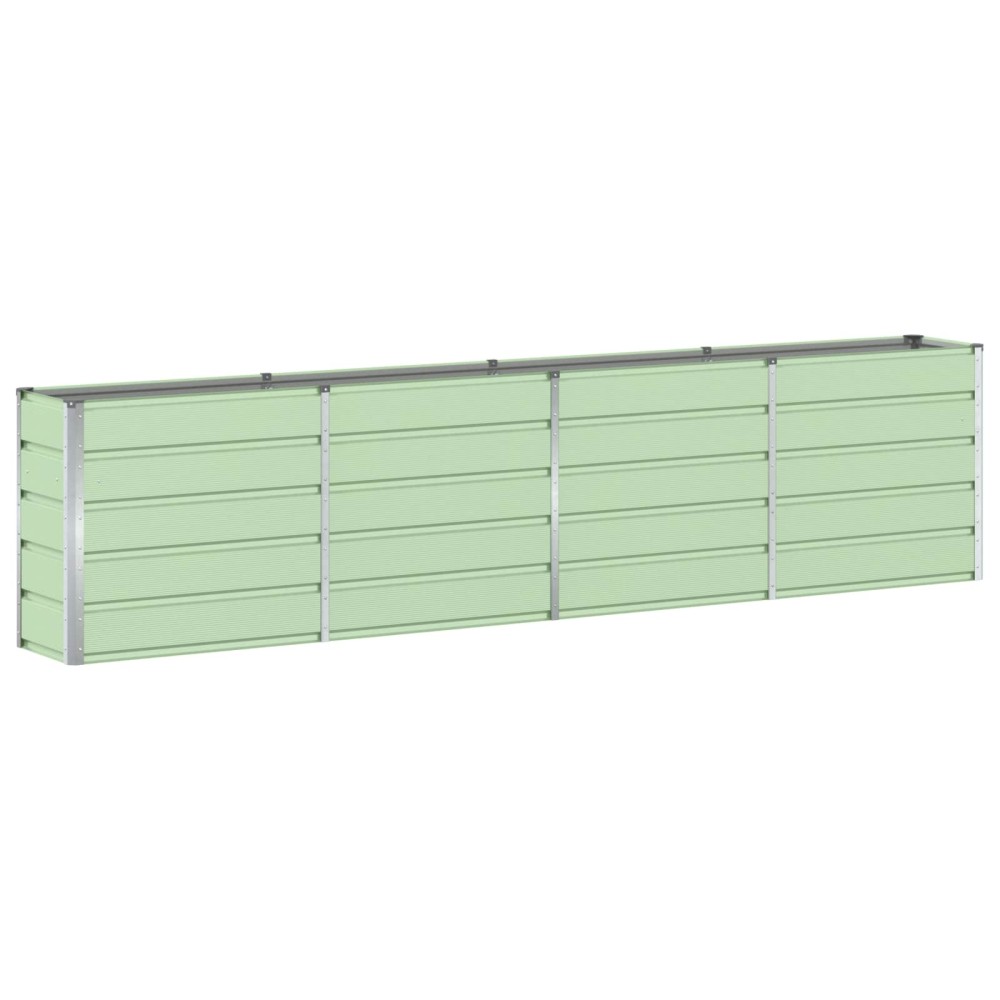 vidaXL Γλάστρα Πράσινο 320 x 40 x 75 εκ. Ατσάλι