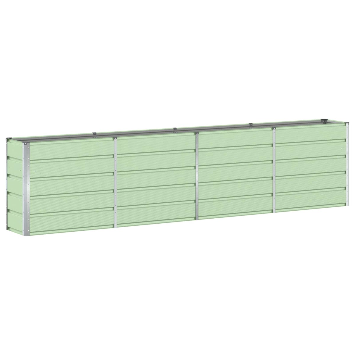 vidaXL Γλάστρα Πράσινο 320 x 40 x 75 εκ. Ατσάλι