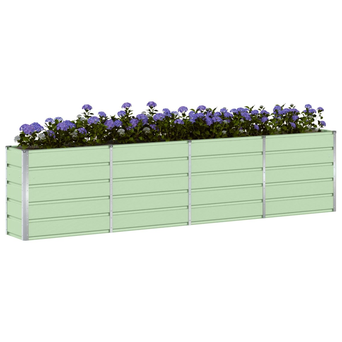 vidaXL Γλάστρα Πράσινο 320 x 40 x 75 εκ. Ατσάλι