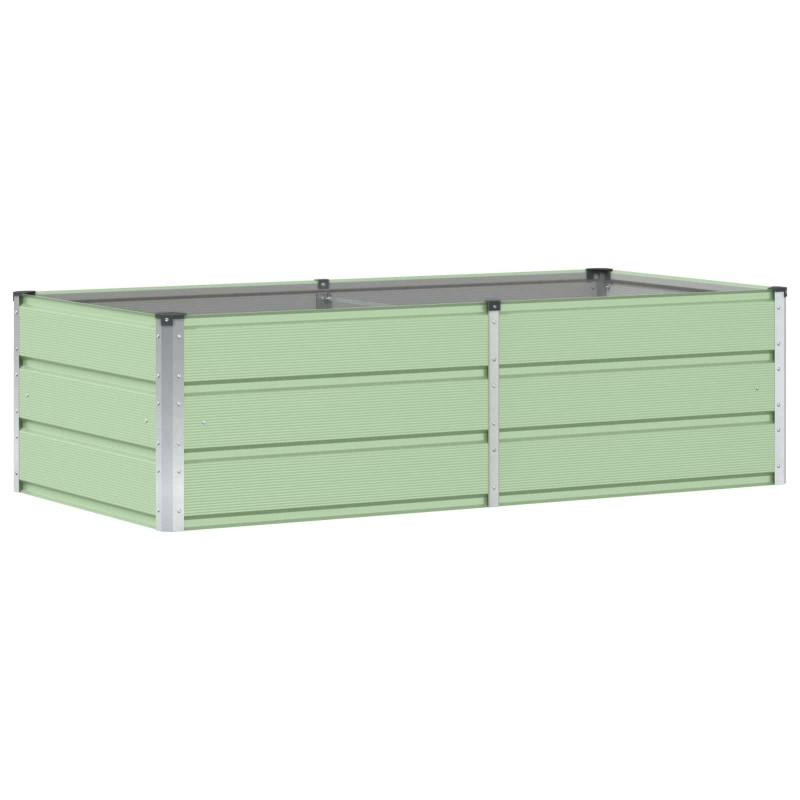 vidaXL Γλάστρα Πράσινο 160 x 80 x 45 cm Ατσάλι