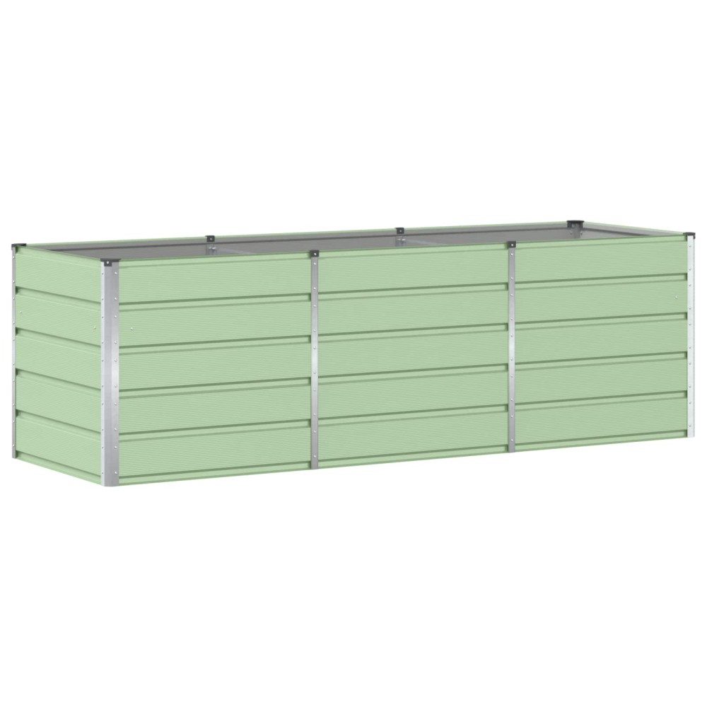 vidaXL Γλάστρα Πράσινο 240 x 80 x 75 εκ. Ατσάλι