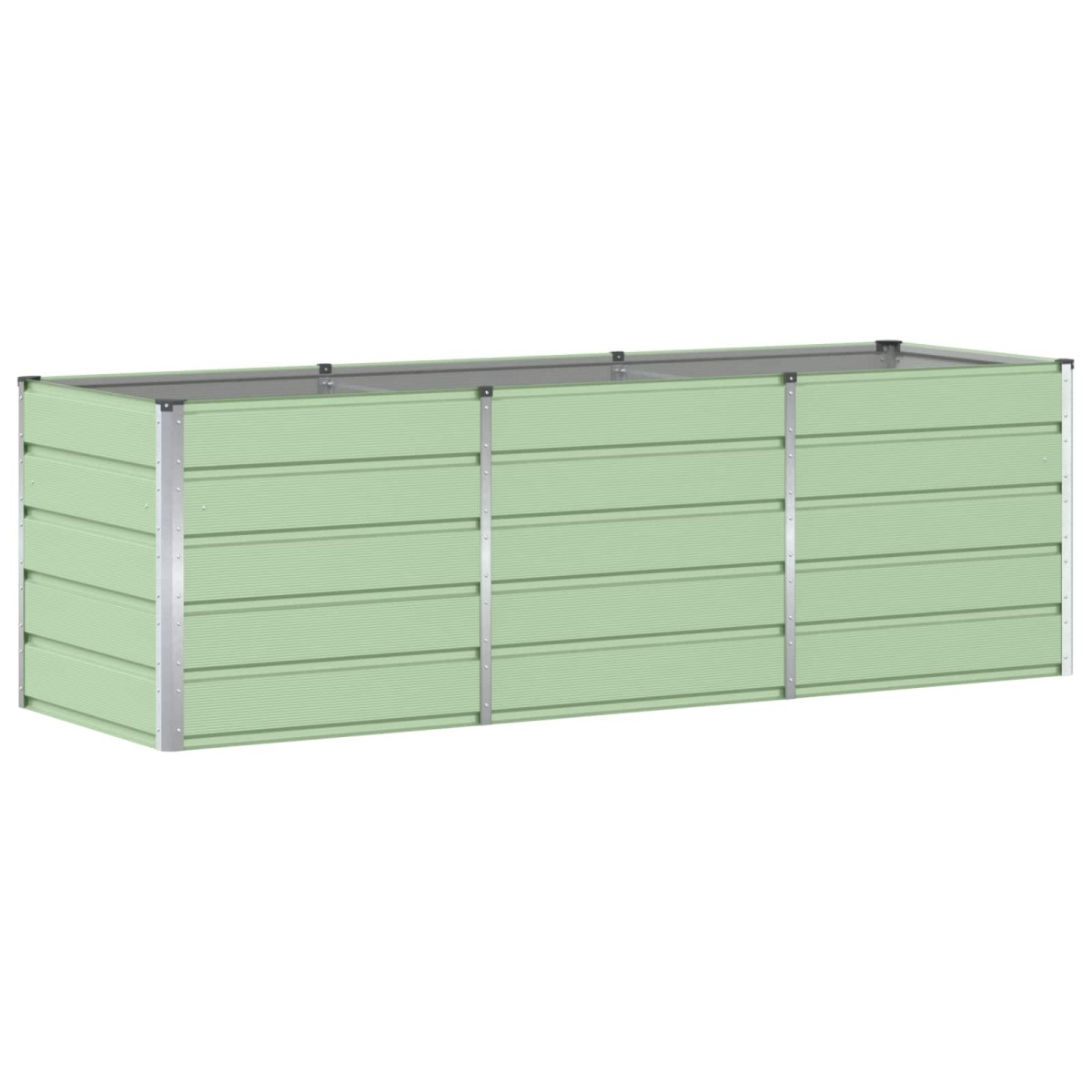 vidaXL Γλάστρα Πράσινο 240 x 80 x 75 εκ. Ατσάλι