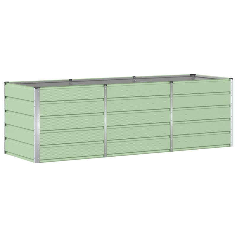 vidaXL Γλάστρα Πράσινο 240 x 80 x 75 εκ. Ατσάλι