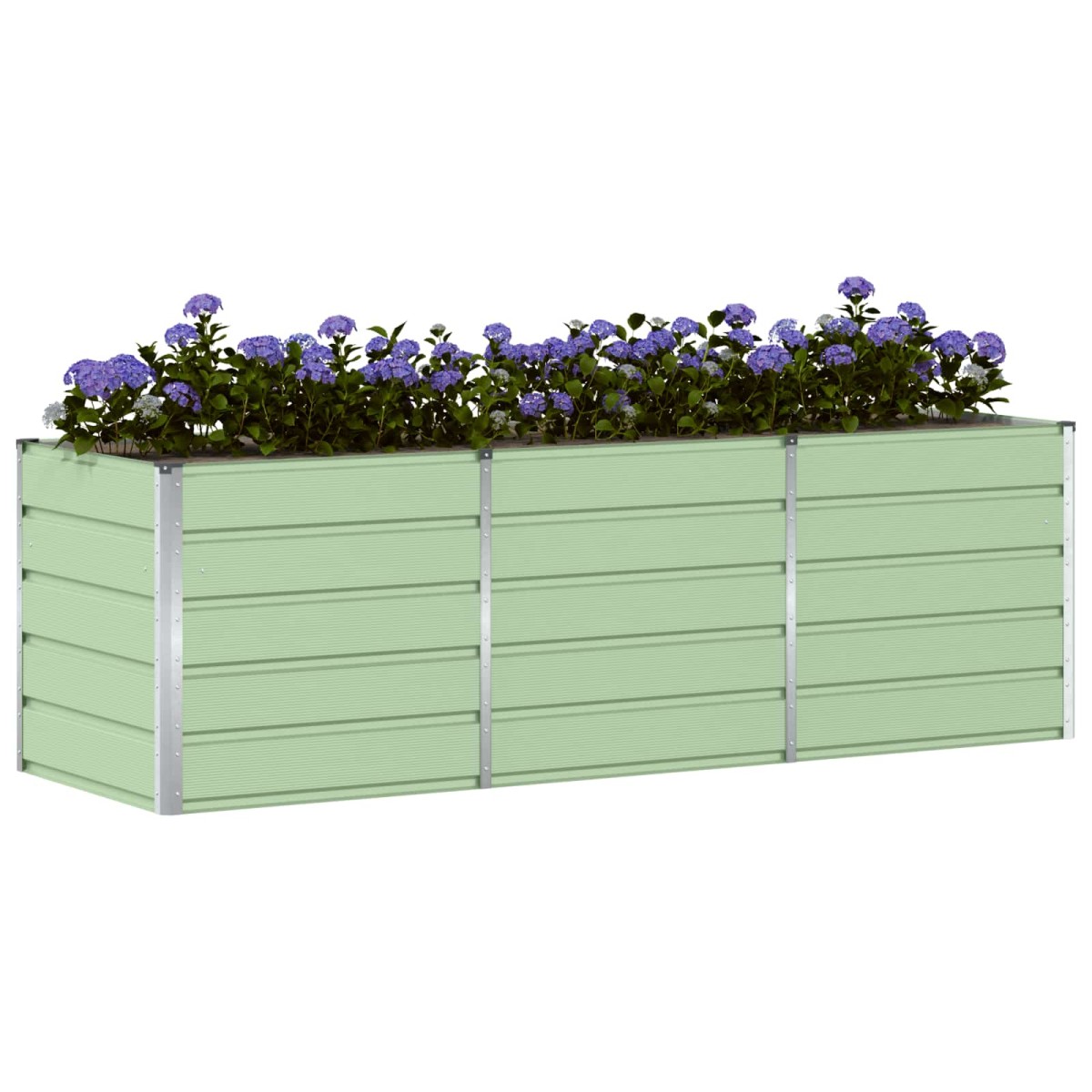 vidaXL Γλάστρα Πράσινο 240 x 80 x 75 εκ. Ατσάλι