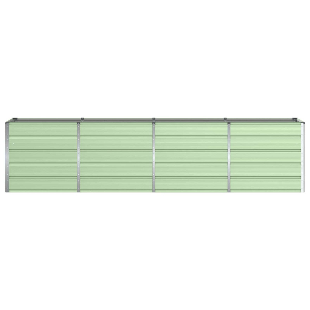 vidaXL Γλάστρα Πράσινο 320 x 80 x 75 εκ. Ατσάλι
