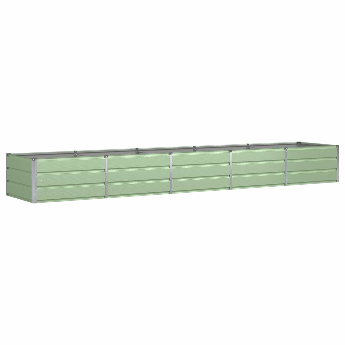 vidaXL Γλάστρα Πράσινο 400 x 80 x 45 cm Ατσάλι