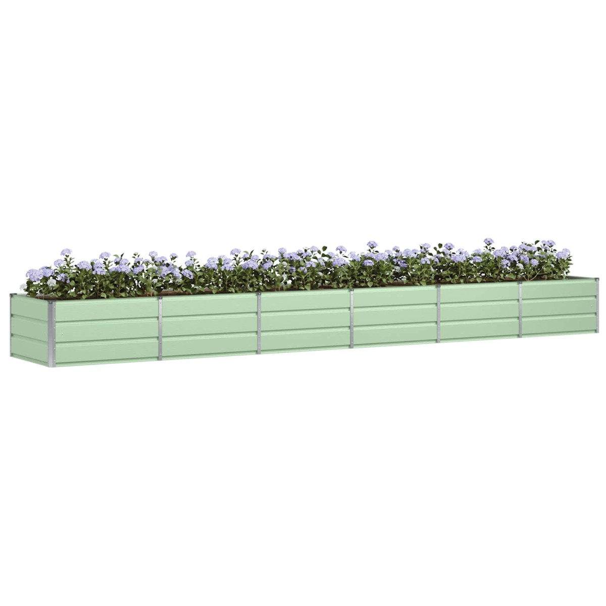 vidaXL Γλάστρα Πράσινο 480 x 80 x 45 cm Ατσάλι