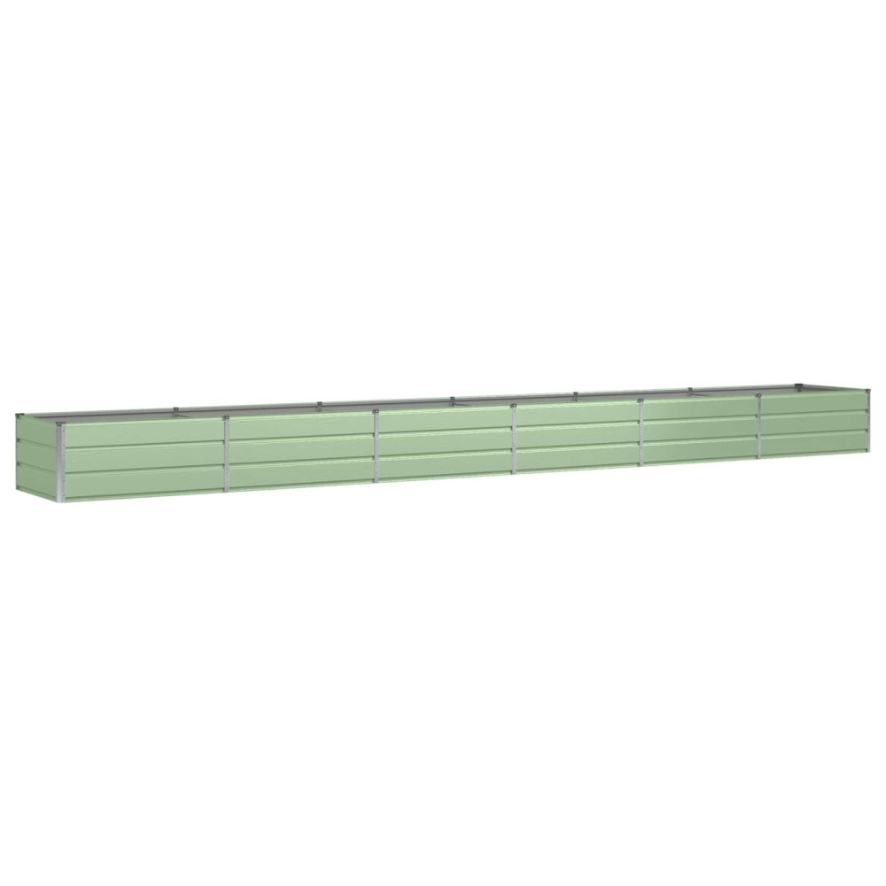 vidaXL Γλάστρα Πράσινο 600 x 80 x 45 cm Ατσάλι