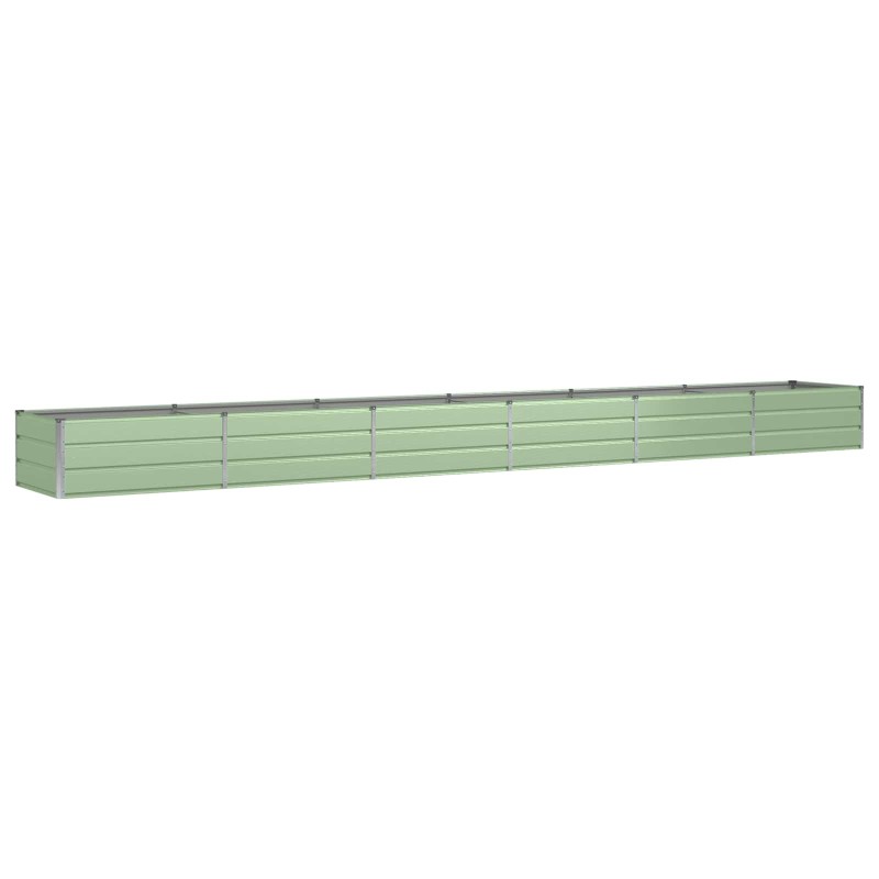 vidaXL Γλάστρα Πράσινο 600 x 80 x 45 cm Ατσάλι