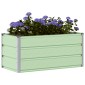 vidaXL Γλάστρα Παστέλ Πράσινο 100 x 50 x 45 cm Επικαλυμμένος Χάλυβας