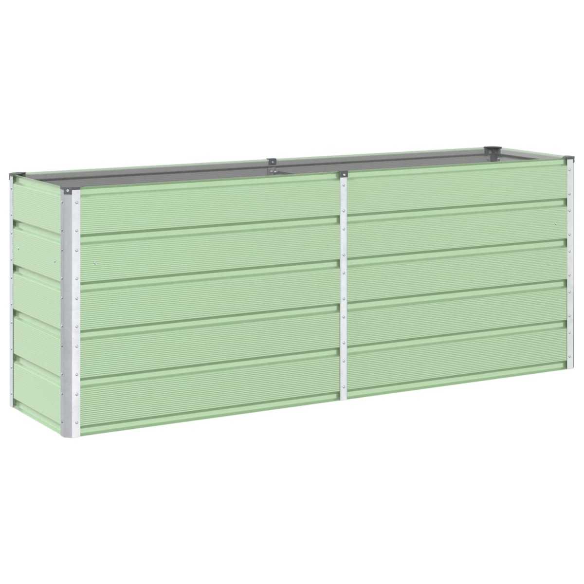vidaXL Γλάστρα Παστέλ Πράσινο 195 x 50 x 77 εκ Επικαλυμμένος Χάλυβας