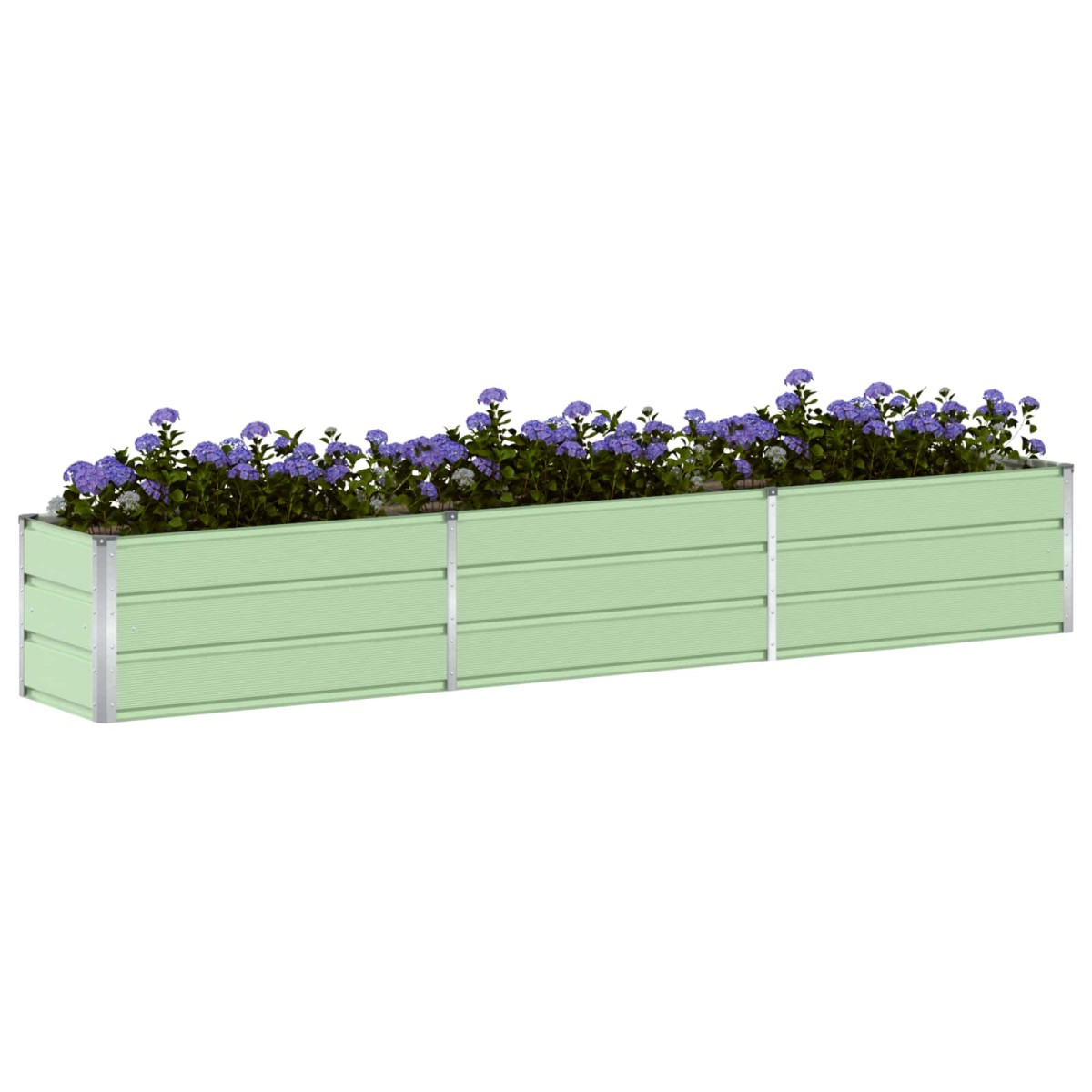 vidaXL Γλάστρα Παστέλ Πράσινο 290 x 50 x 45 εκ Επικαλυμμένος Χάλυβας