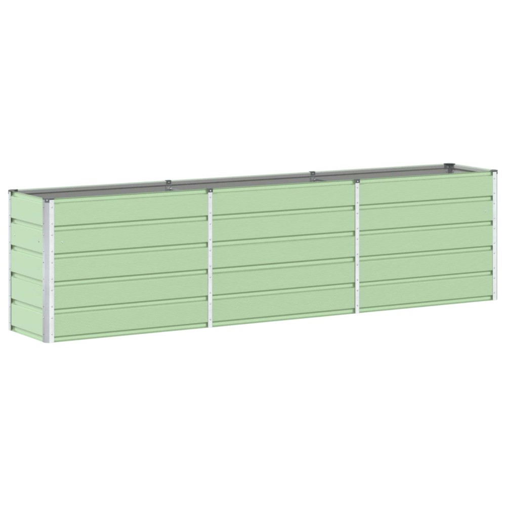 vidaXL Γλάστρα Παστέλ Πράσινο 290 x 50 x 75 εκ Επικαλυμμένος Χάλυβας