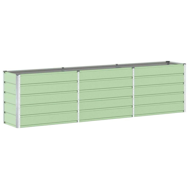 vidaXL Γλάστρα Παστέλ Πράσινο 290 x 50 x 75 εκ Επικαλυμμένος Χάλυβας