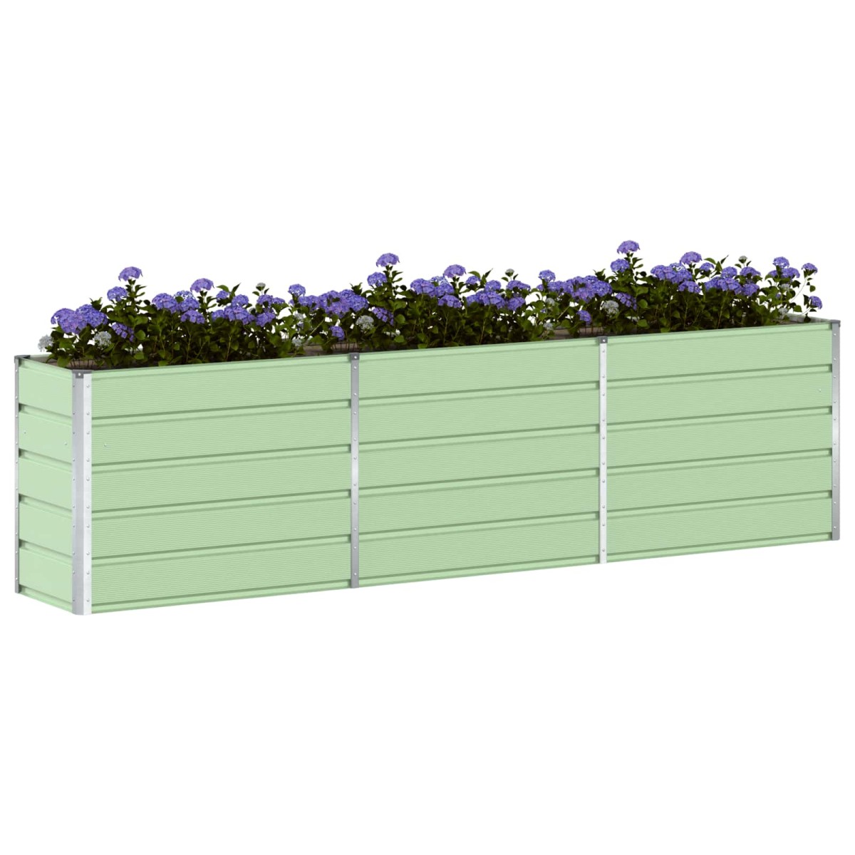 vidaXL Γλάστρα Παστέλ Πράσινο 290 x 50 x 75 εκ Επικαλυμμένος Χάλυβας