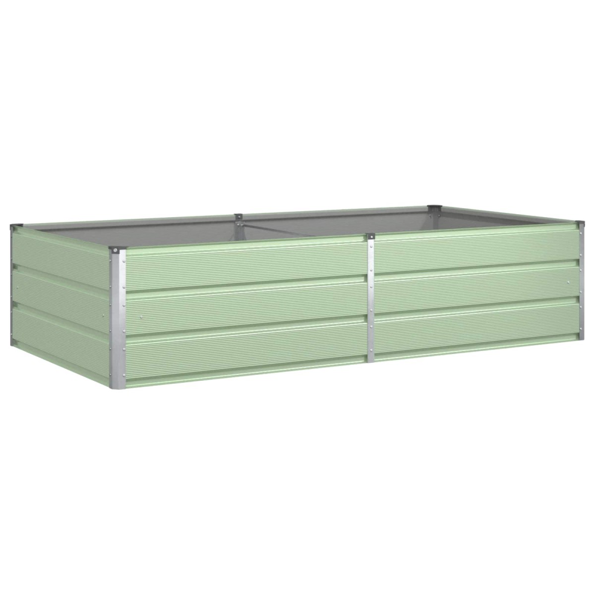 vidaXL Γλάστρα Παστέλ Πράσινο 195 x 100 x 45 εκ Επικαλυμμένος Χάλυβας
