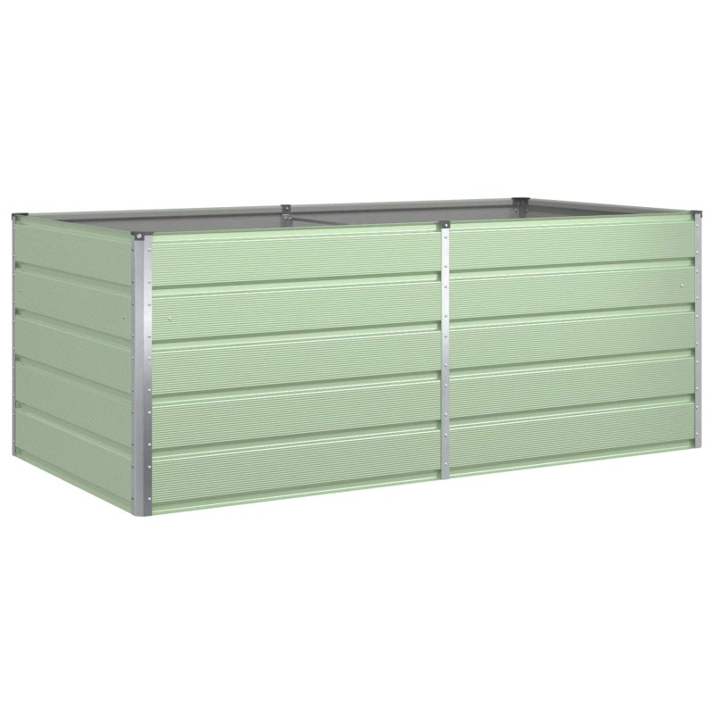 vidaXL Γλάστρα Παστέλ Πράσινο 195 x 100 x 75 εκ Επικαλυμμένος Χάλυβας