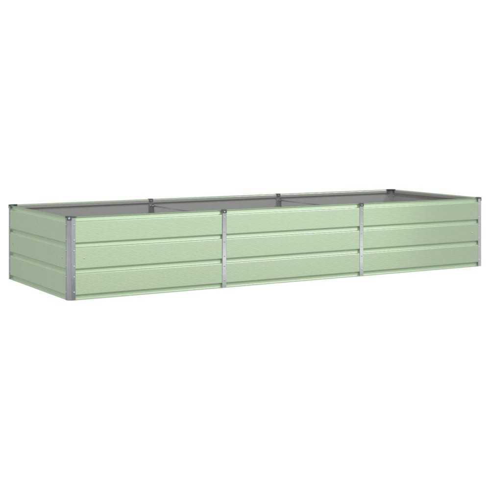 vidaXL Γλάστρα Παστέλ Πράσινο 290 x 100 x 45 εκ Επικαλυμμένος Χάλυβας