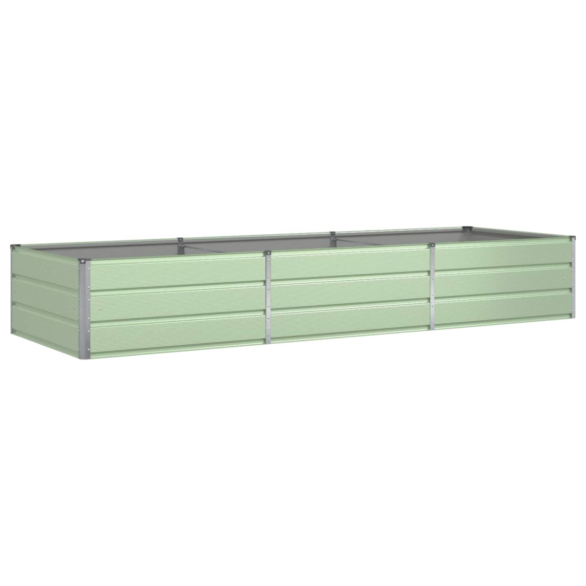 vidaXL Γλάστρα Παστέλ Πράσινο 290 x 100 x 45 εκ Επικαλυμμένος Χάλυβας