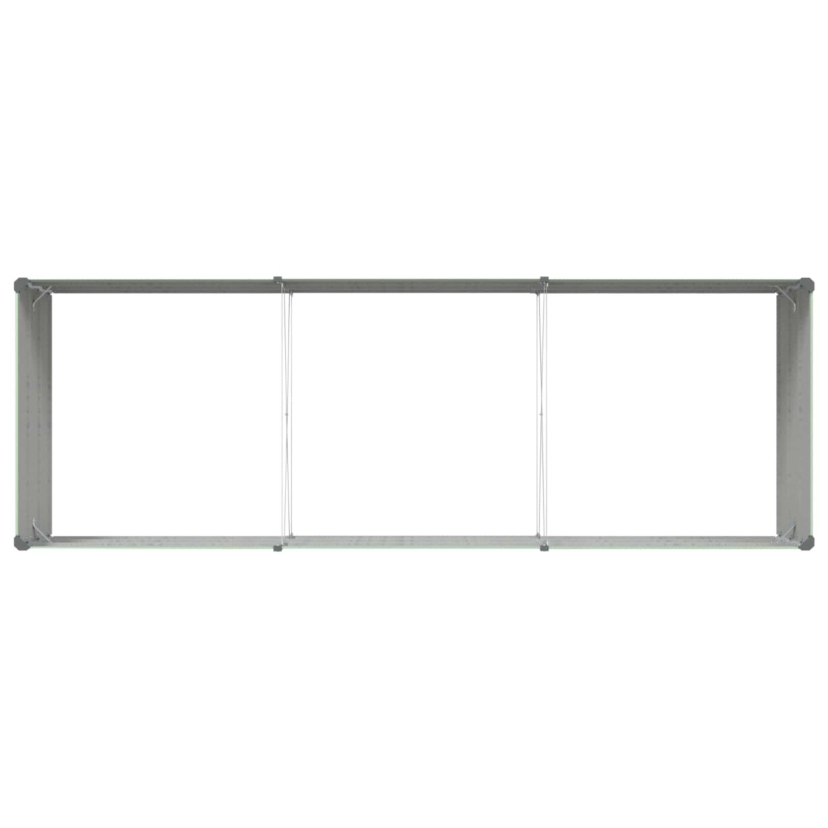 vidaXL Γλάστρα Παστέλ Πράσινο 290 x 100 x 45 εκ Επικαλυμμένος Χάλυβας