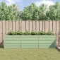 vidaXL Γλάστρα Παστέλ Πράσινο 290 x 100 x 75 εκ Επικαλυμμένος Χάλυβας