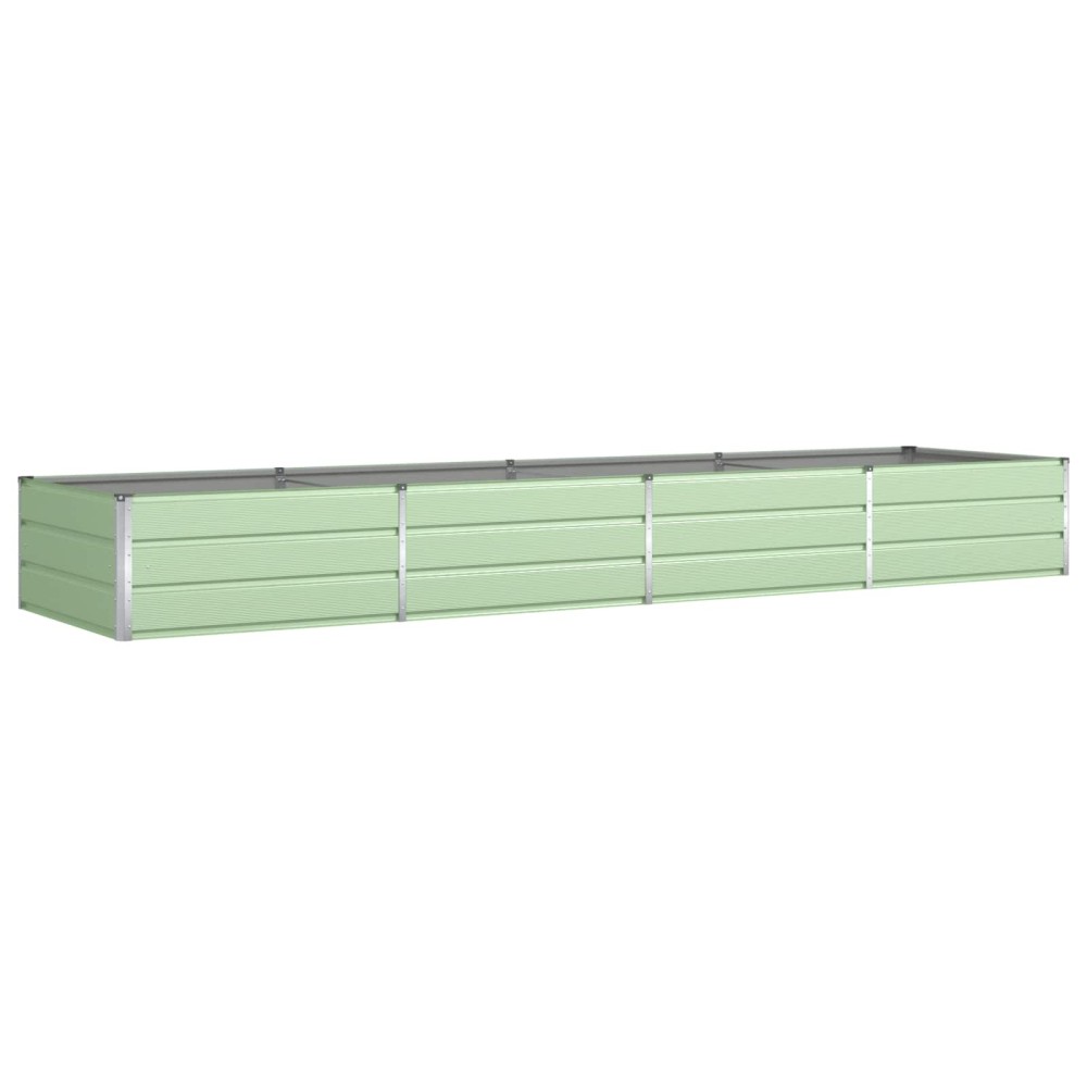 vidaXL Γλάστρα Παστέλ Πράσινο 385 x 100 x 45 εκ Επικαλυμμένος Χάλυβας