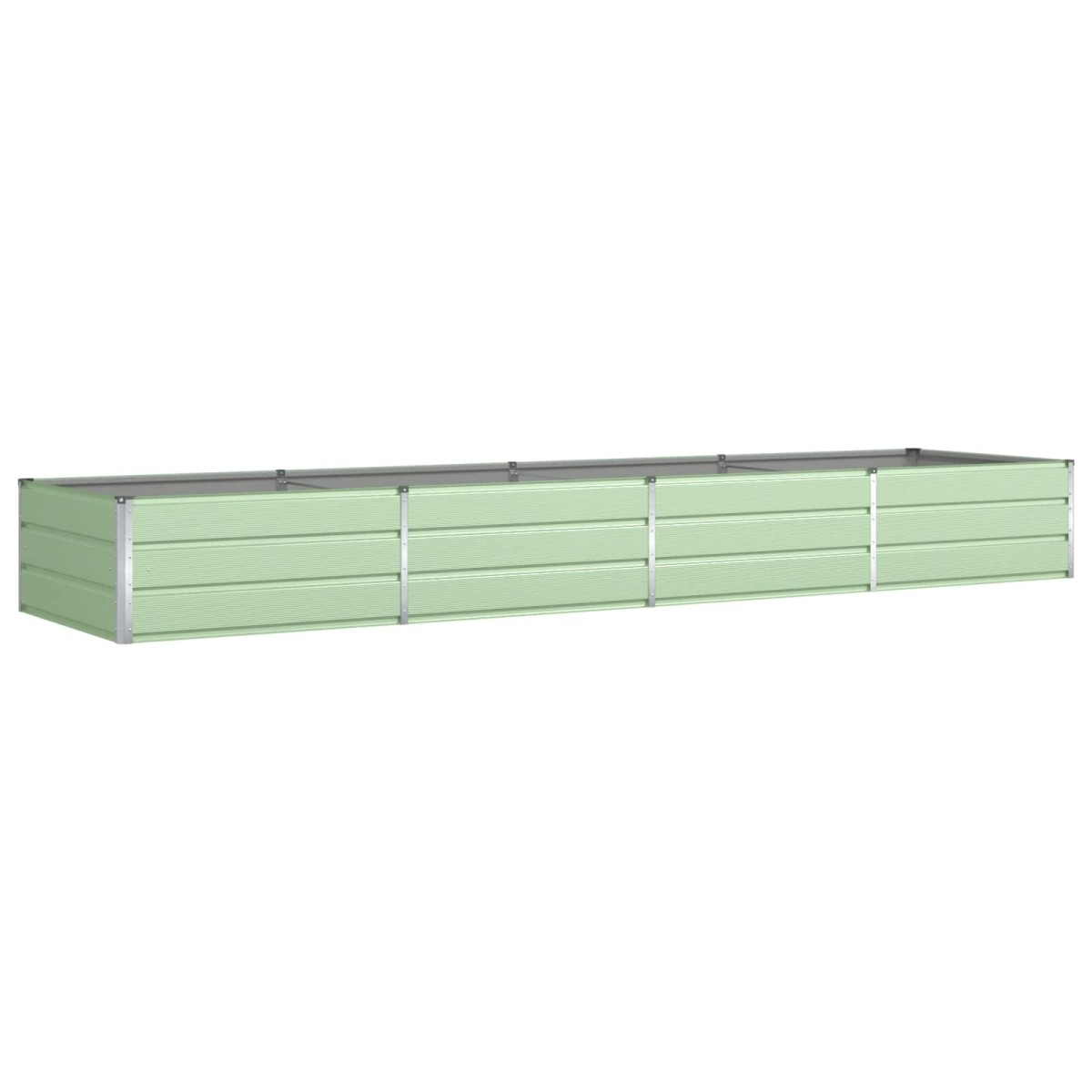 vidaXL Γλάστρα Παστέλ Πράσινο 385 x 100 x 45 εκ Επικαλυμμένος Χάλυβας