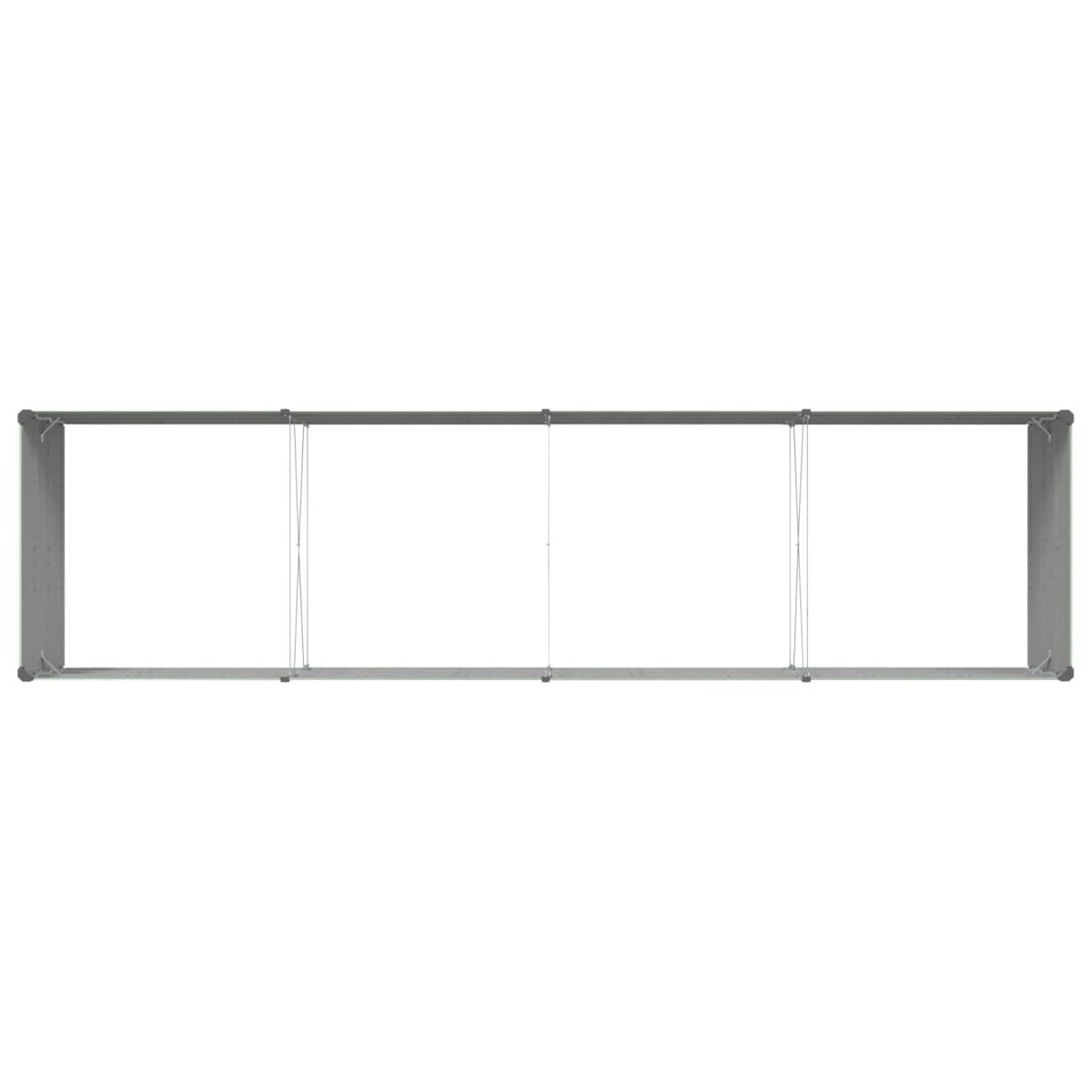 vidaXL Γλάστρα Παστέλ Πράσινο 385 x 100 x 45 εκ Επικαλυμμένος Χάλυβας