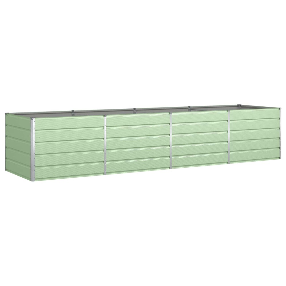 vidaXL Γλάστρα Παστέλ Πράσινο 385 x 100 x 75 εκ Επικαλυμμένος Χάλυβας