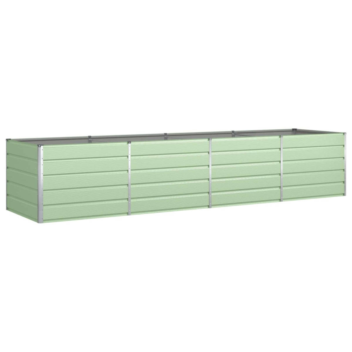 vidaXL Γλάστρα Παστέλ Πράσινο 385 x 100 x 75 εκ Επικαλυμμένος Χάλυβας