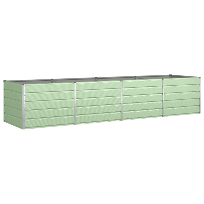 vidaXL Γλάστρα Παστέλ Πράσινο 385 x 100 x 75 εκ Επικαλυμμένος Χάλυβας