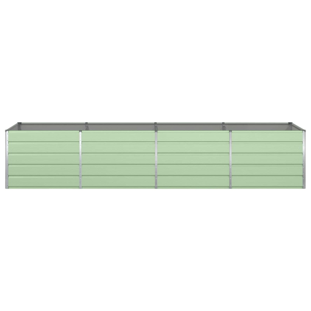 vidaXL Γλάστρα Παστέλ Πράσινο 385 x 100 x 75 εκ Επικαλυμμένος Χάλυβας