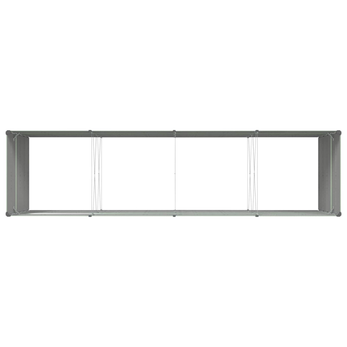 vidaXL Γλάστρα Παστέλ Πράσινο 385 x 100 x 75 εκ Επικαλυμμένος Χάλυβας