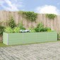 vidaXL Γλάστρα Παστέλ Πράσινο 385 x 100 x 75 εκ Επικαλυμμένος Χάλυβας