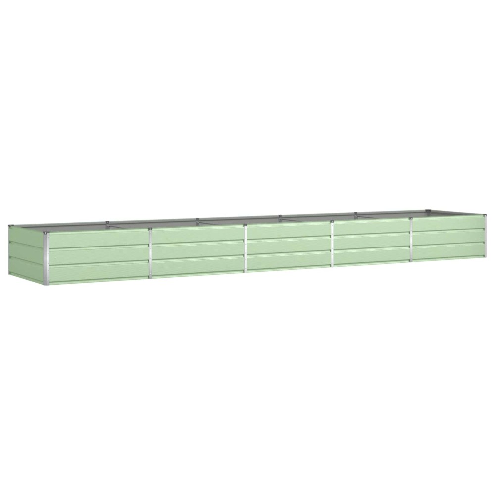 vidaXL Γλάστρα Παστέλ Πράσινο 480 x 100 x 45 εκ Επικαλυμμένος Χάλυβας