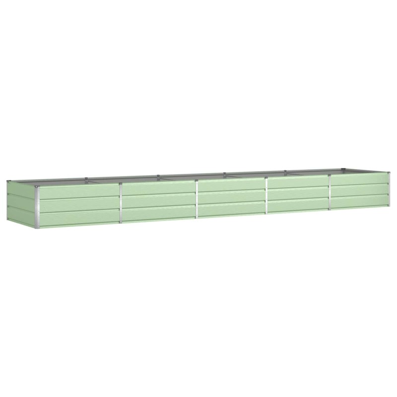 vidaXL Γλάστρα Παστέλ Πράσινο 480 x 100 x 45 εκ Επικαλυμμένος Χάλυβας