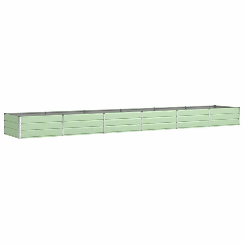 vidaXL Γλάστρα Παστέλ Πράσινο 580 x 100 x 45 εκ Επικαλυμμένος Χάλυβας