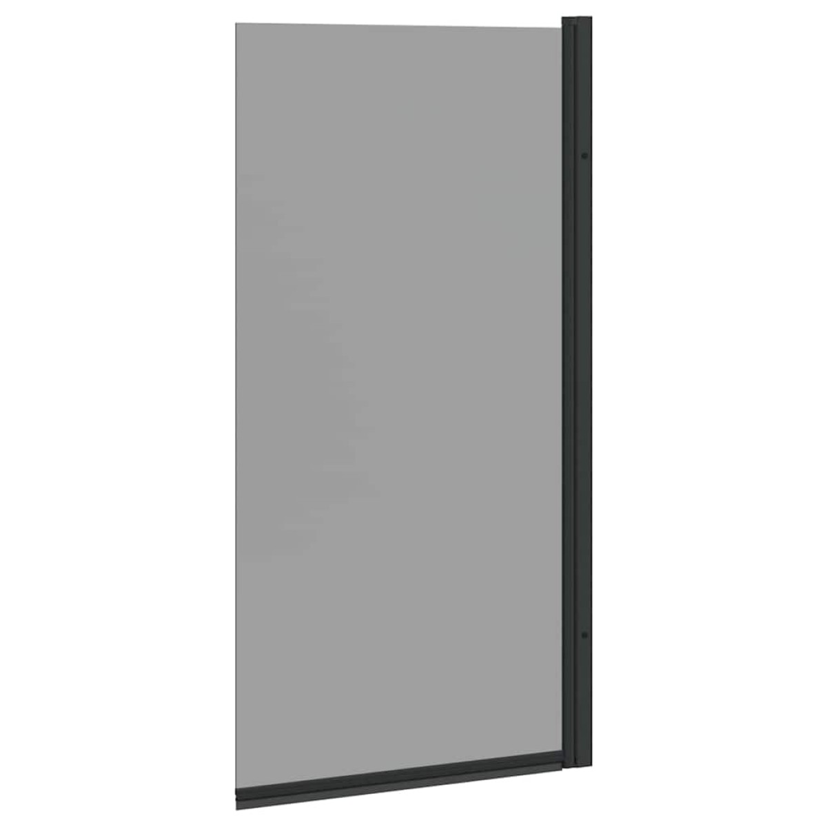 vidaXL Οθόνη ντους μπάνιου Μαύρο 68 x 130 εκ Θραυστό γυαλί