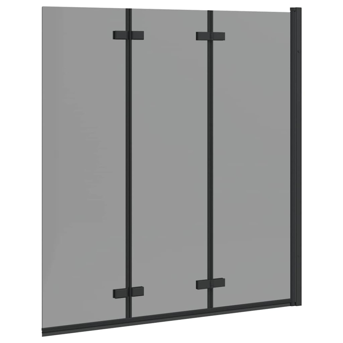 vidaXL Αναδιπλούμενη Καμπίνα Ντους Μαύρο 130 x 138 εκ