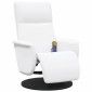 vidaXL Κάθισμα μασάζ Λευκό 71 x 90 x 105 εκ. Τεχνητό Δέρμα
