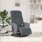vidaXL Κάθισμα μασάζ Σκούρο Γκρι 91 x 71 x 105 εκ. Βελούδο