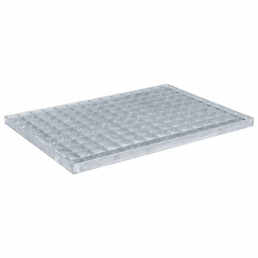 vidaXL Σίτα Ασημί 50 x 35 x 2 εκ. Γαλβανισμένο Ατσάλι Ψυχρής Βύθισης