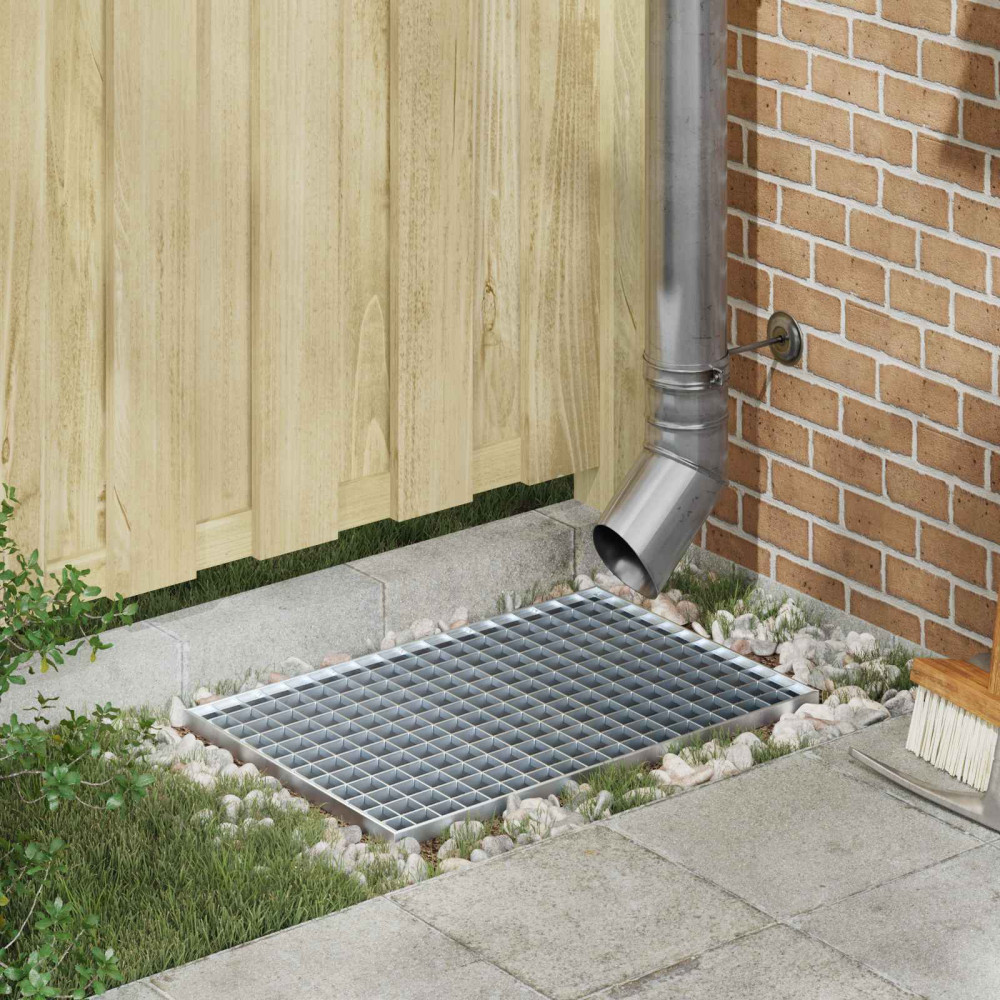 vidaXL Σίτα Ασημί 60 x 40 x 2 cm Γαλβανισμένο Ατσάλι Ψυχρής Βύθισης