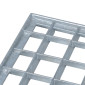 vidaXL Σίτα Ασημί 80 x 40 x 2 cm Γαλβανισμένο Ατσάλι Ψυχρής Βύθισης