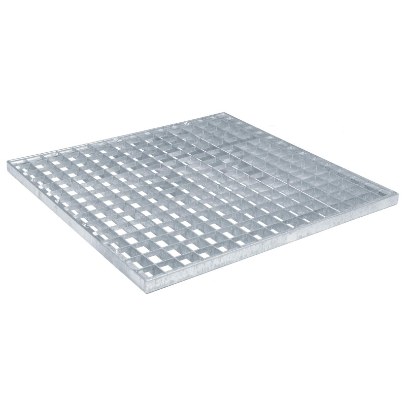 vidaXL Σίτα Ασημί 50 x 50 x 2 cm Γαλβανισμένο Ατσάλι Ψυχρής Βύθισης