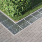 vidaXL Σίτα Ασημί 50 x 50 x 2 cm Γαλβανισμένο Ατσάλι Ψυχρής Βύθισης